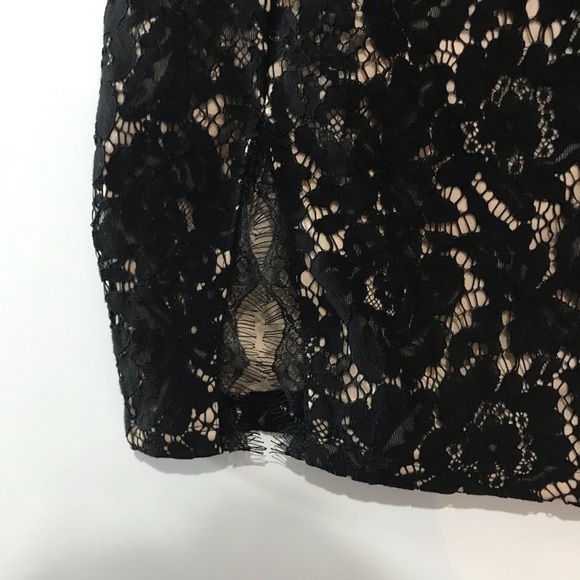 Revamped Lace Mini Dress Black Size Medium - Picture 3 of 8